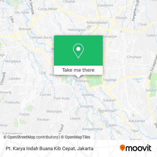 Pt. Karya Indah Buana Kib Cepat map