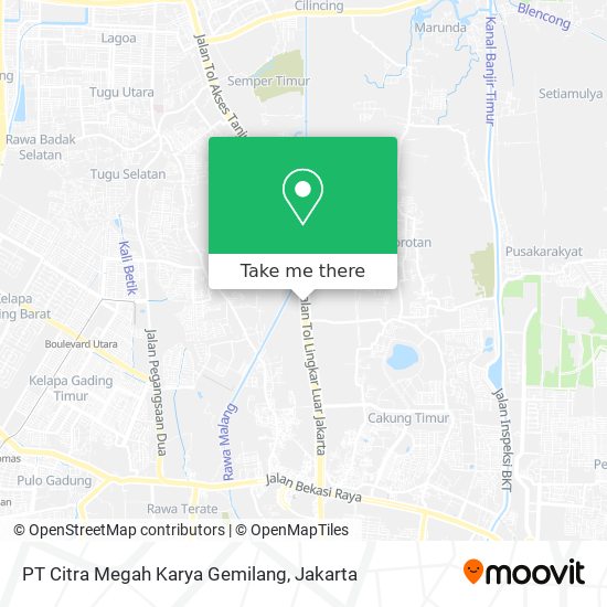 PT Citra Megah Karya Gemilang map