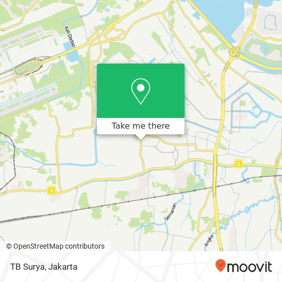 TB Surya, Jalan Peta Selatan map