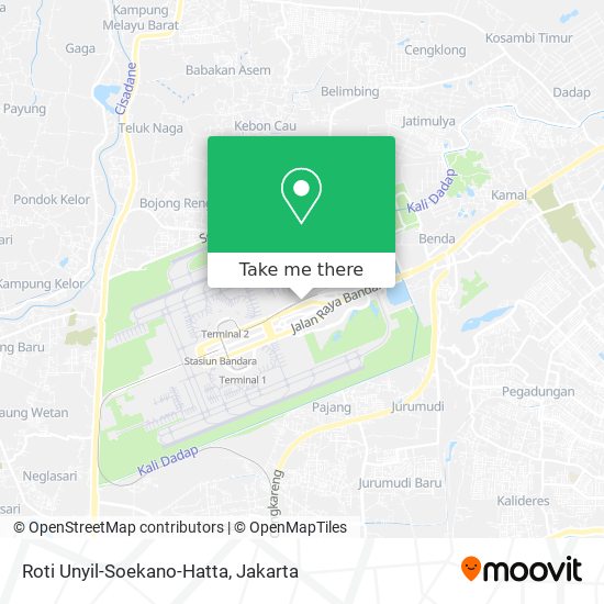 Roti Unyil-Soekano-Hatta map