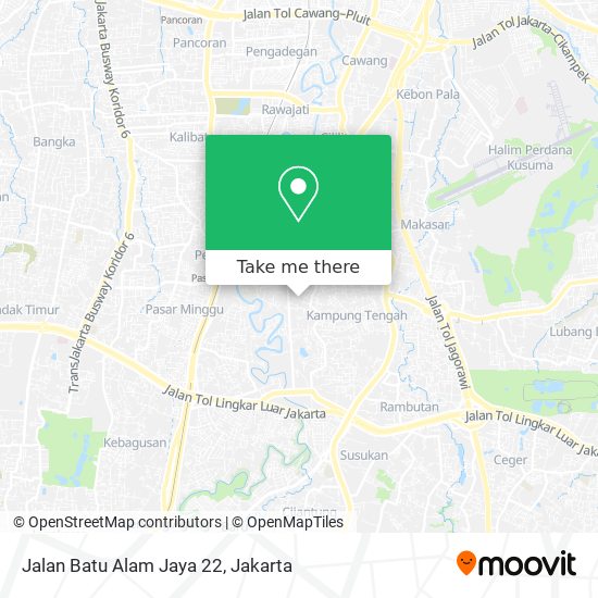 Jalan Batu Alam Jaya 22 map