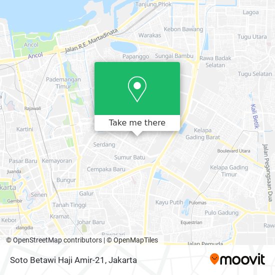 Soto Betawi Haji Amir-21 map