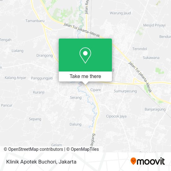 Klinik Apotek Buchori, Jalan Kol. Pol. Yusuf Martadilaga Serang map