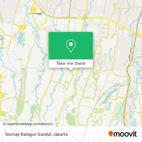 Siomay Batagor Gandul map