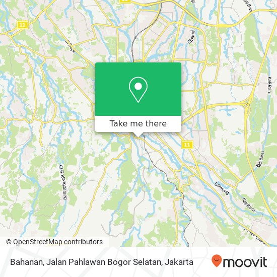 Bahanan, Jalan Pahlawan Bogor Selatan map