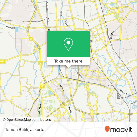 Taman Butik, Indonesia map