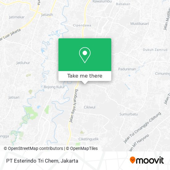 PT Esterindo Tri Chem map