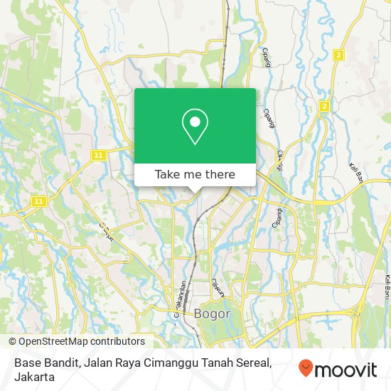 Base Bandit, Jalan Raya Cimanggu Tanah Sereal map