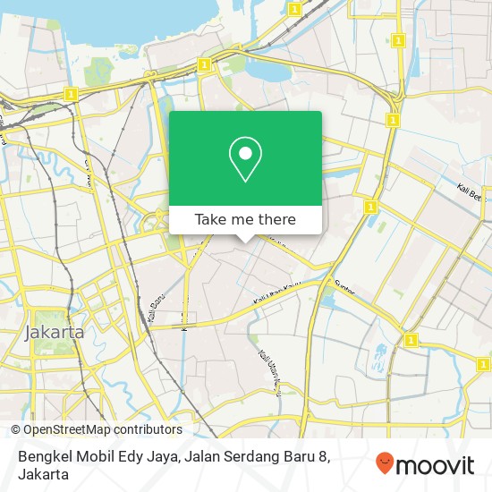 Bengkel Mobil Edy Jaya, Jalan Serdang Baru 8 map