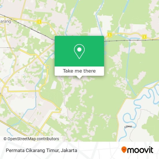 Permata Cikarang Timur map