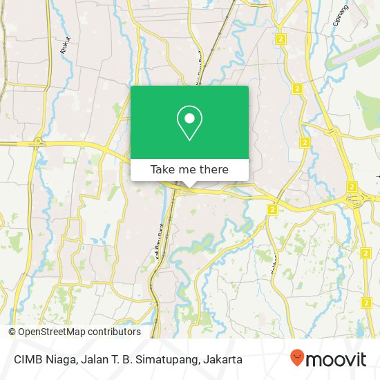 CIMB Niaga, Jalan T. B. Simatupang map