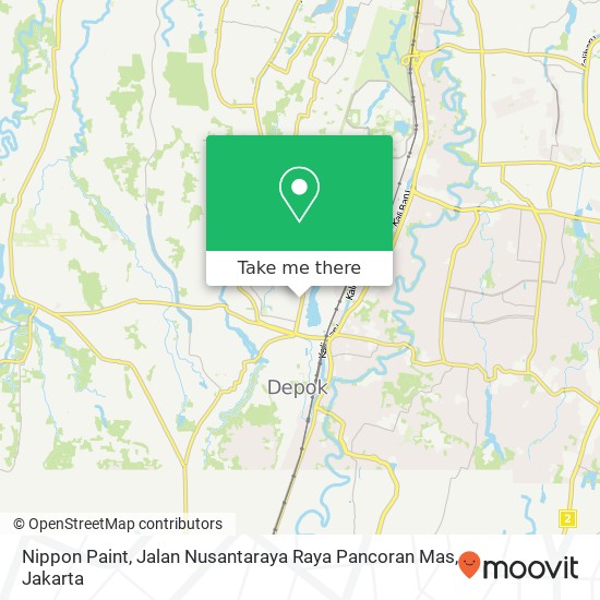 Nippon Paint, Jalan Nusantaraya Raya Pancoran Mas map