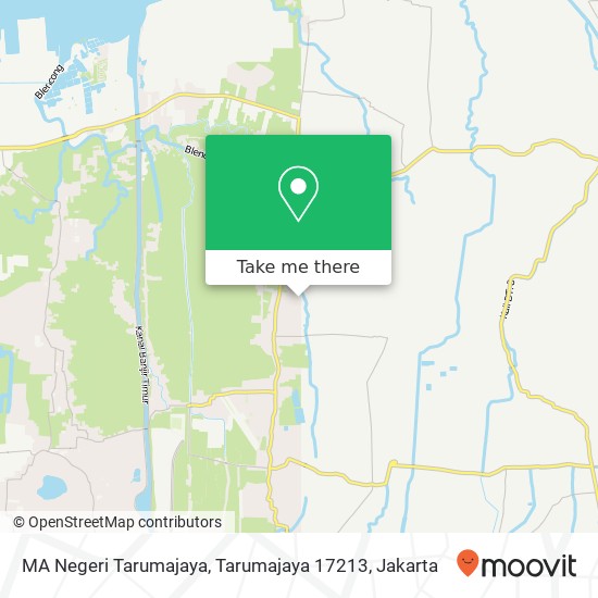 MA Negeri Tarumajaya, Tarumajaya 17213 map