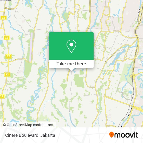 Cinere Boulevard map