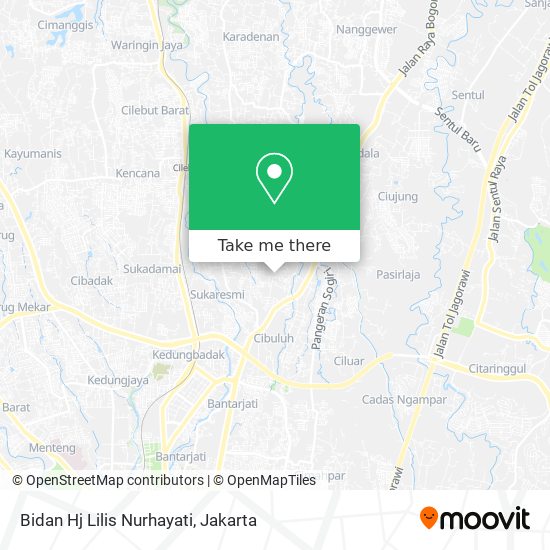 Bidan Hj Lilis Nurhayati map