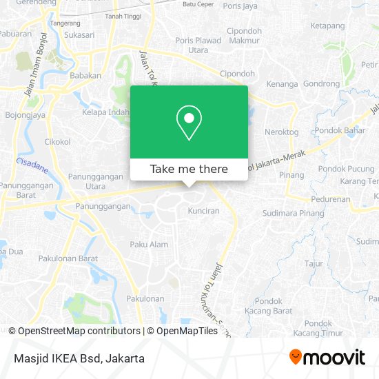 Masjid IKEA Bsd map