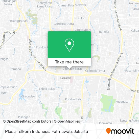 Plasa Telkom Indonesia Fatmawati map