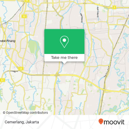 Cemerlang, Pasar Minggu map