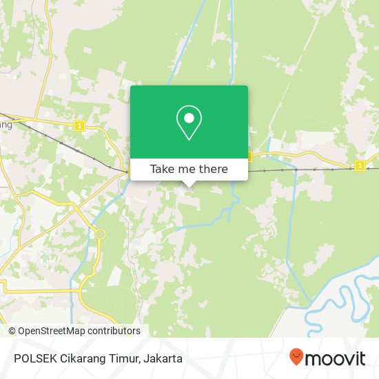 POLSEK Cikarang Timur, Cikarang Timur 17821 map