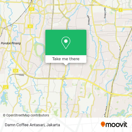 Damn Coffee Antasari map