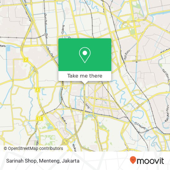 Sarinah Shop, Menteng map