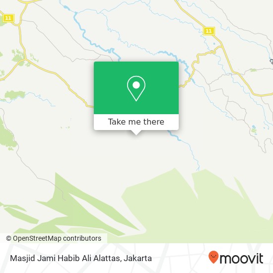 Masjid Jami Habib Ali Alattas, Jalan Desa Bojong Murni Ciawi map