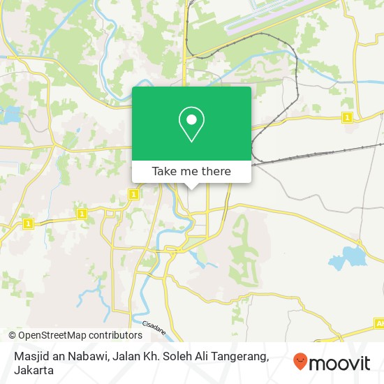 Masjid an Nabawi, Jalan Kh. Soleh Ali Tangerang map