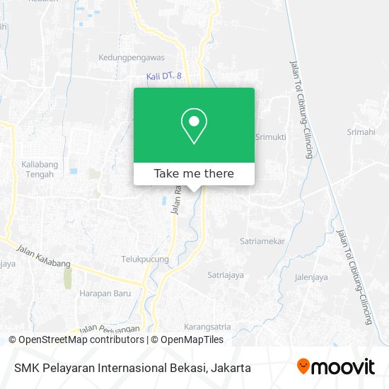 SMK Pelayaran Internasional Bekasi map