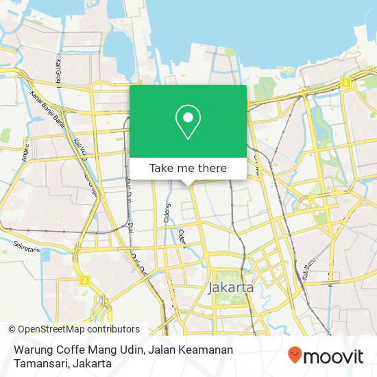 Warung Coffe Mang Udin, Jalan Keamanan Tamansari map