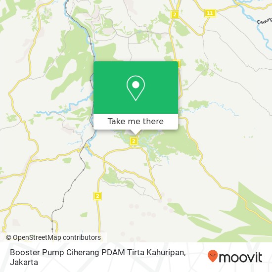 Booster Pump Ciherang PDAM Tirta Kahuripan, Jalan Raya Bogor Sukabumi Caringin map