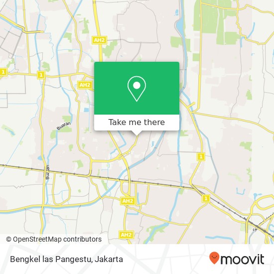 Bengkel las Pangestu, Jalan Pulogebang Cakung map
