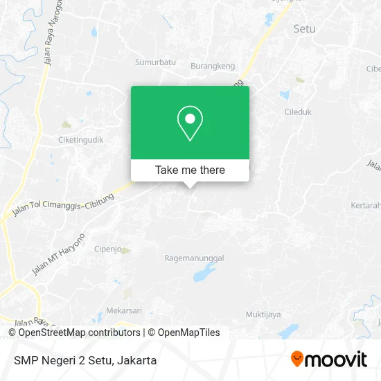 SMP Negeri 2 Setu map