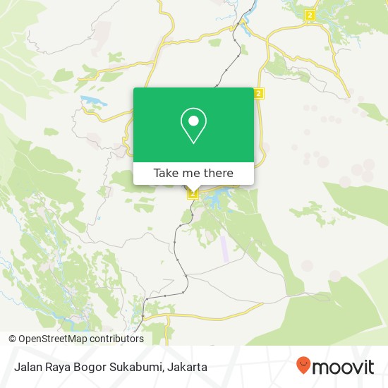 Jalan Raya Bogor Sukabumi, Cigombong map