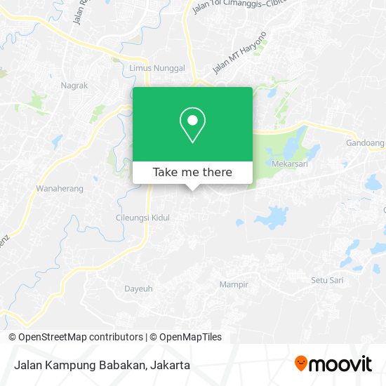 Jalan Kampung Babakan map