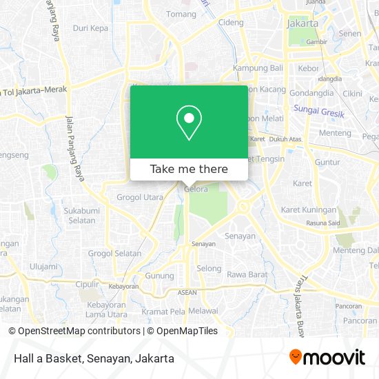 Hall a Basket, Senayan map