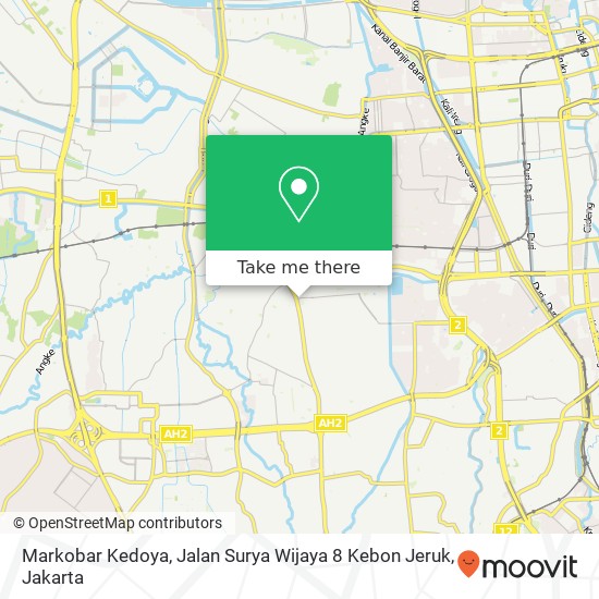 Markobar Kedoya, Jalan Surya Wijaya 8 Kebon Jeruk map