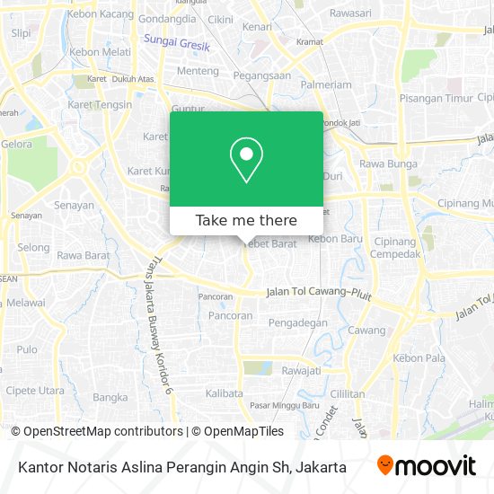 Kantor Notaris Aslina Perangin Angin Sh map