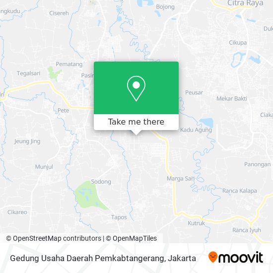 Gedung Usaha Daerah Pemkabtangerang map