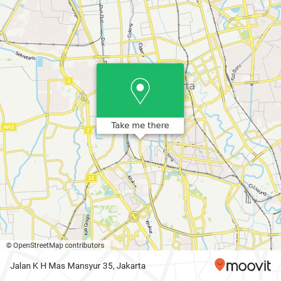 Jalan K H Mas Mansyur 35, Tanah Abang map