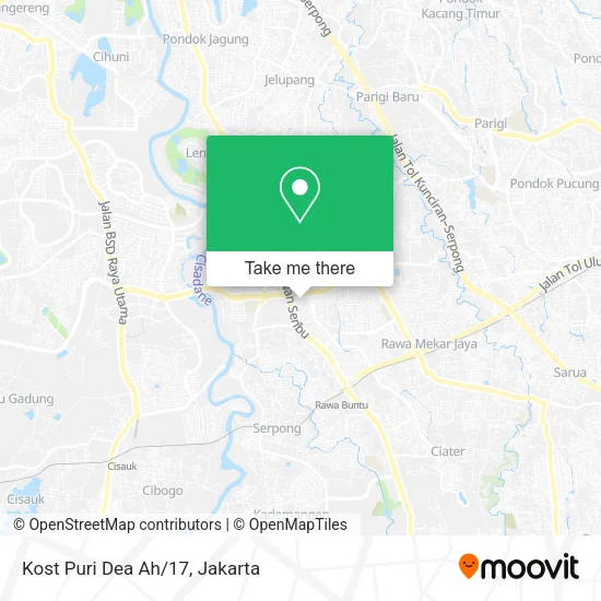 Kost Puri Dea Ah/17 map