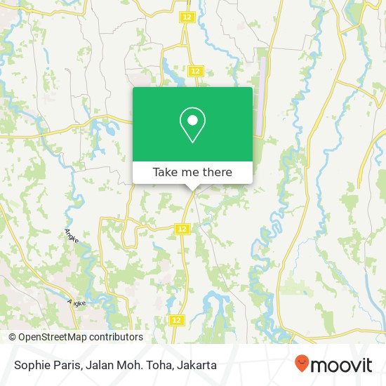 Sophie Paris, Jalan Moh. Toha map