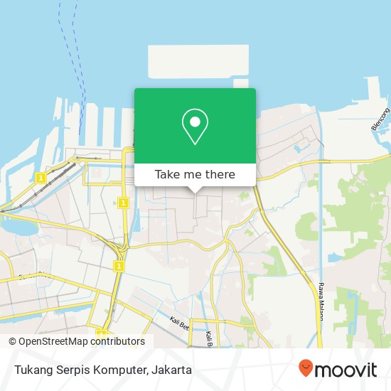 Tukang Serpis Komputer, Jalan Mundu Koja map