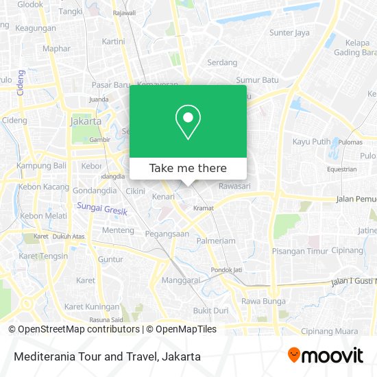 Mediterania Tour and Travel map