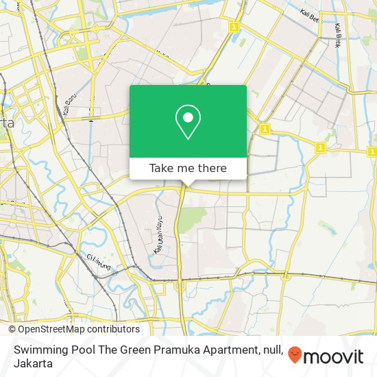 Swimming Pool The Green Pramuka Apartment, null map