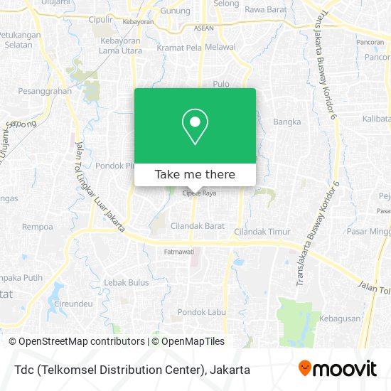 Tdc (Telkomsel Distribution Center) map