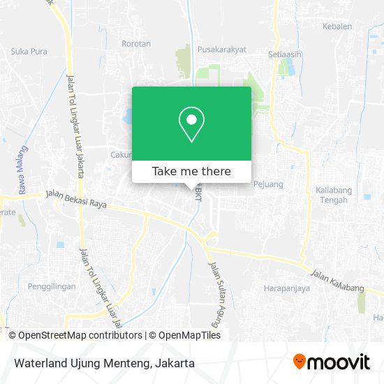 Waterland Ujung Menteng map