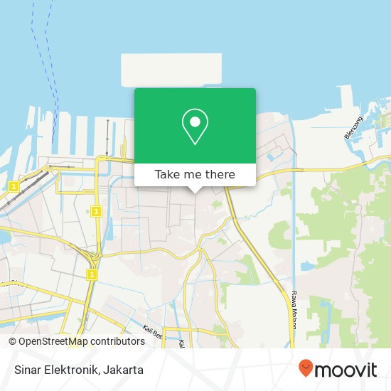 Sinar Elektronik, Jalan Kramat Jaya Raya Cilincing map