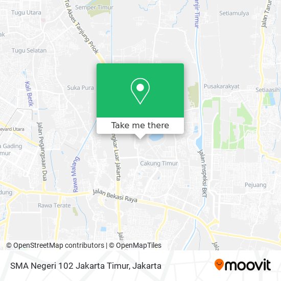 SMA Negeri 102 Jakarta Timur map