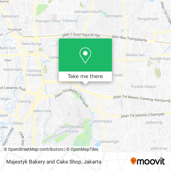 Majestyk Bakery and Cake Shop map