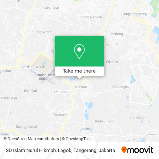 SD Islam Nurul Hikmah, Legok, Tangerang map